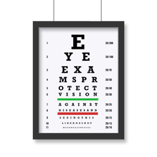VA eye exam screen